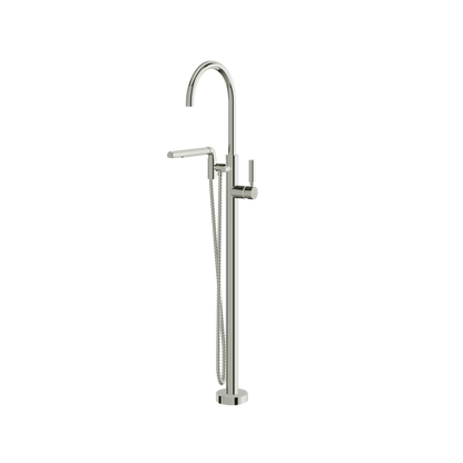 Aquabrass - Aria Floormount Tub Filler with Handshower