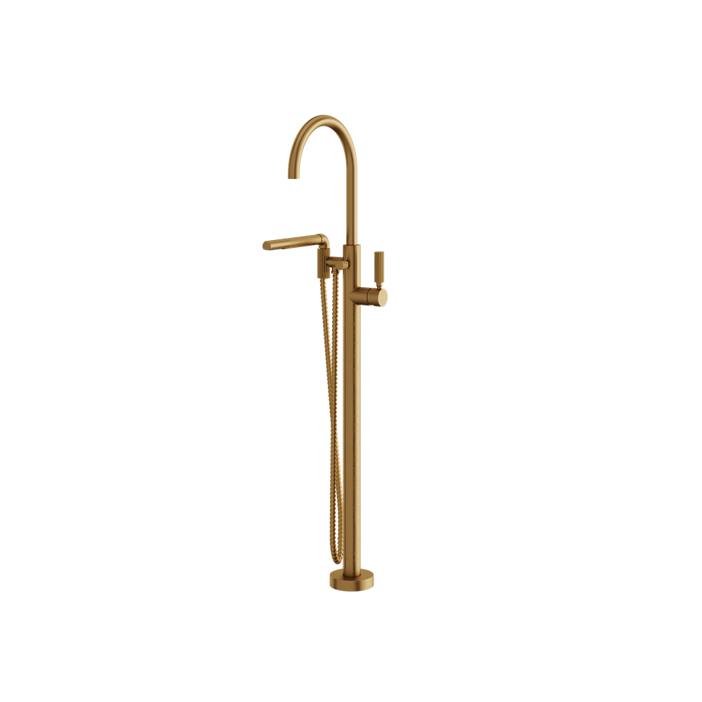 Aquabrass - Montebello Floor Tub Filler with Handshower