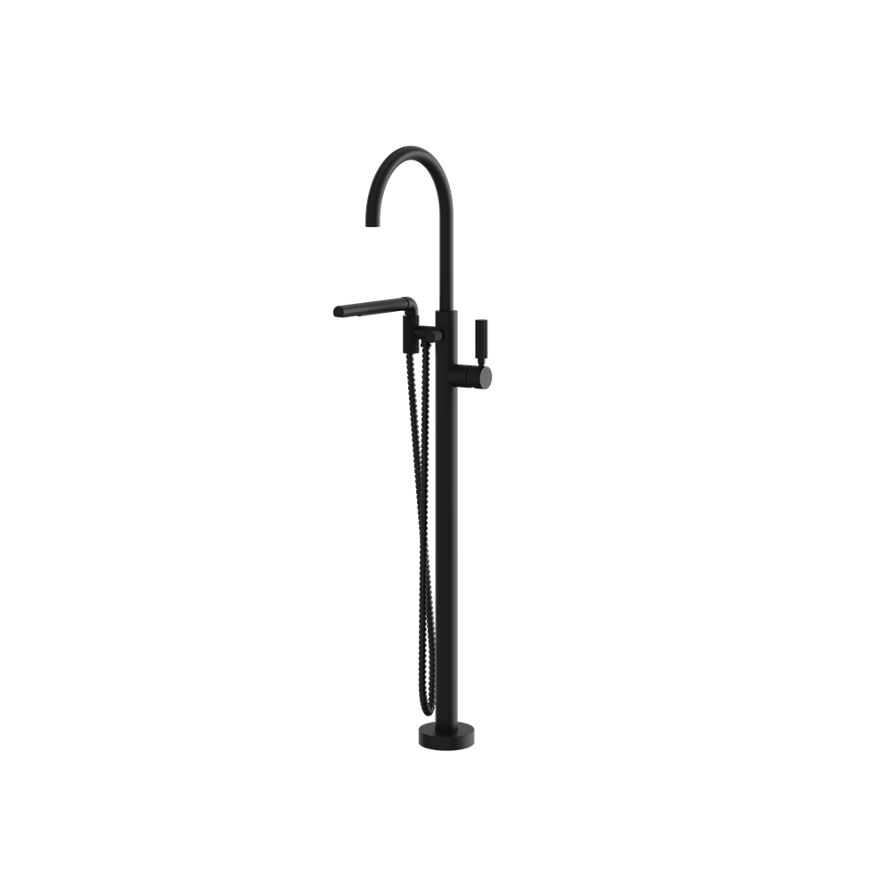 Aquabrass - Montebello Floor Tub Filler with Handshower