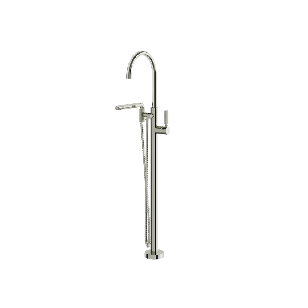 Aquabrass - Montebello Floor Tub Filler with Handshower