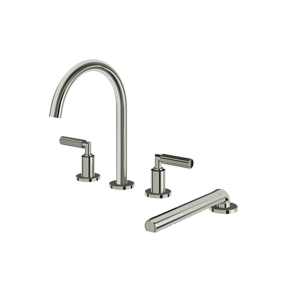 Aquabrass - Montecarlo 4Pcs Tub Filler with Handshower and 2 Mixers