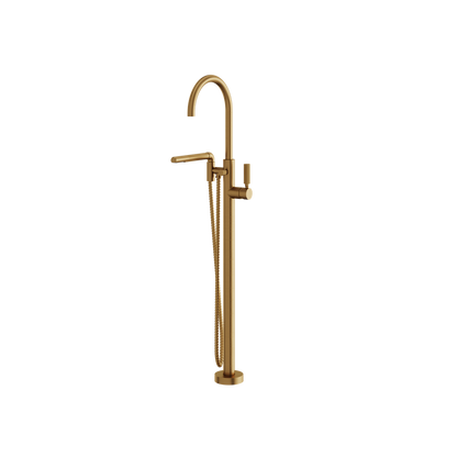 Aquabrass - Montecarlo Floor Tub Filler with Handshower
