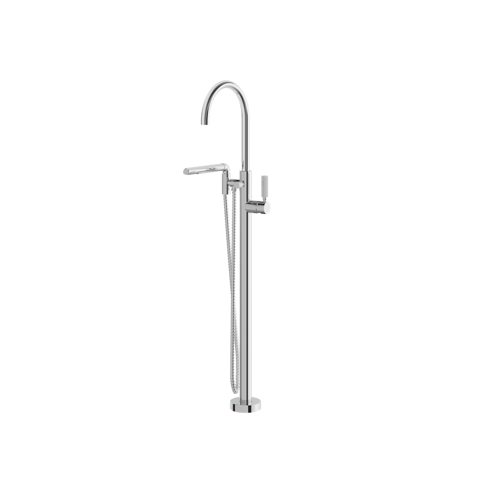 Aquabrass - Montecarlo Floor Tub Filler with Handshower