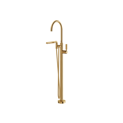 Aquabrass - Montecarlo Floor Tub Filler with Handshower