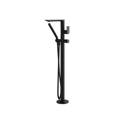 Aquabrass - Alpha Floormount Tub Filler with Handshower