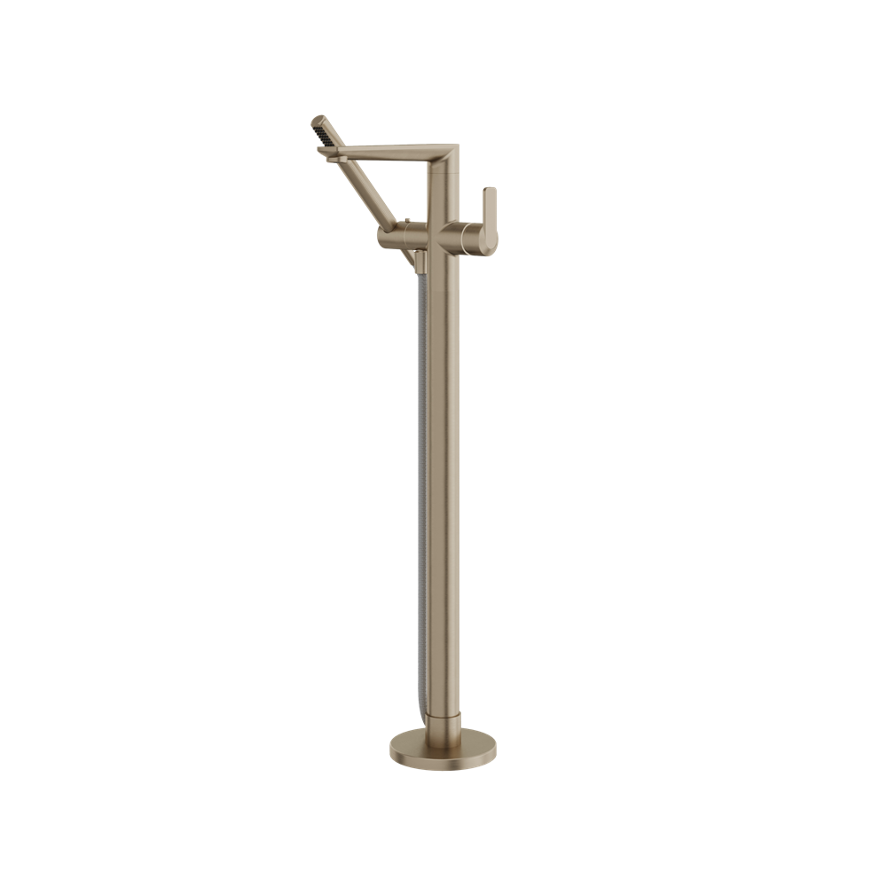 Aquabrass - C67 Floor Tub Filler with Handshower