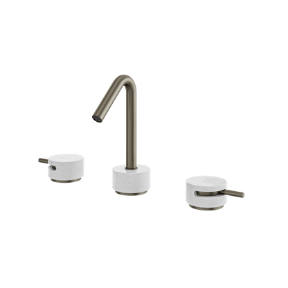 Aquabrass - Marmo Carrara Widespread Faucet 8 Inch CC