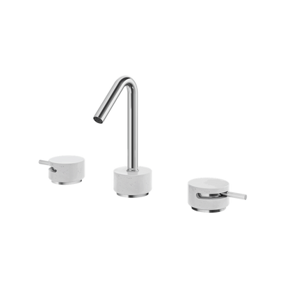 Aquabrass - Marmo Carrara Widespread Faucet 8 Inch CC
