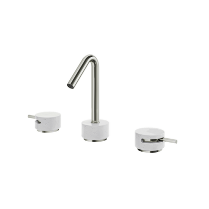 Aquabrass - Marmo Carrara Widespread Faucet 8 Inch CC