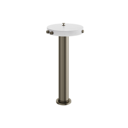 Aquabrass - Marmo Carrara Floormount Tub Filler With Hidden Handshower