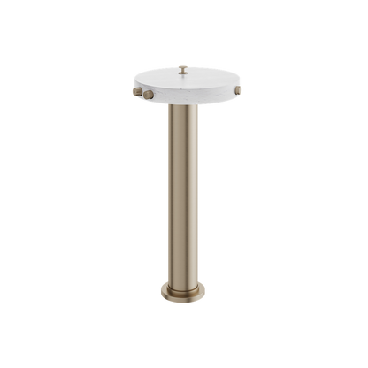 Aquabrass - Marmo Carrara Floormount Tub Filler With Hidden Handshower