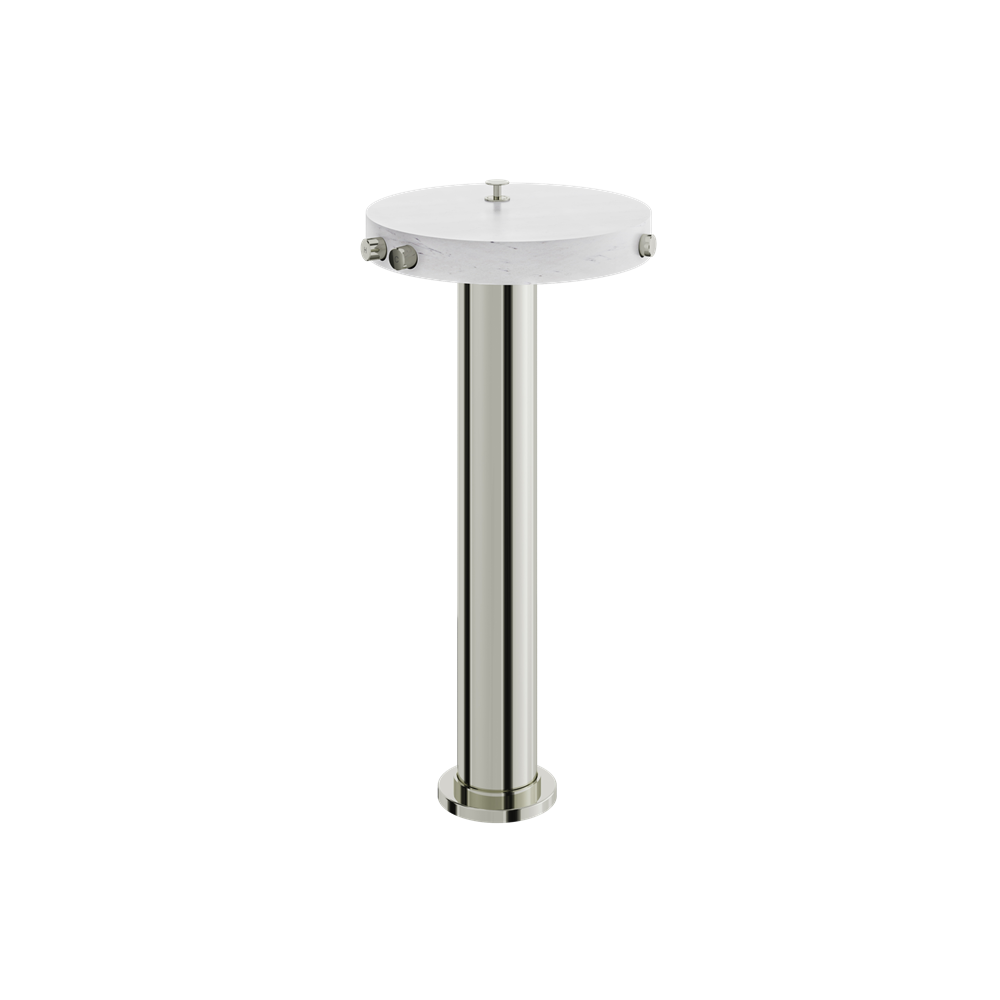 Aquabrass - Marmo Carrara Floormount Tub Filler With Hidden Handshower