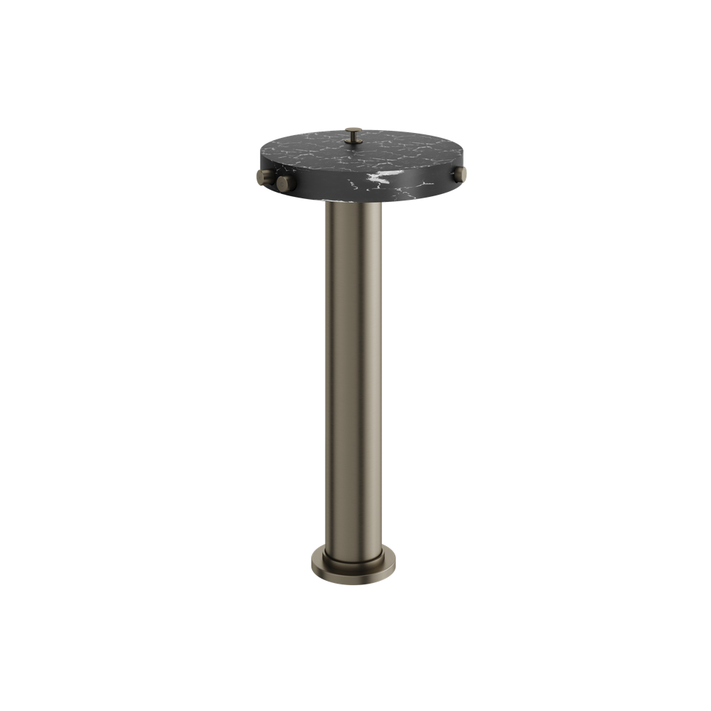 Aquabrass - Marmo Marquina Floormount Tub Filler With Hidden Handshower