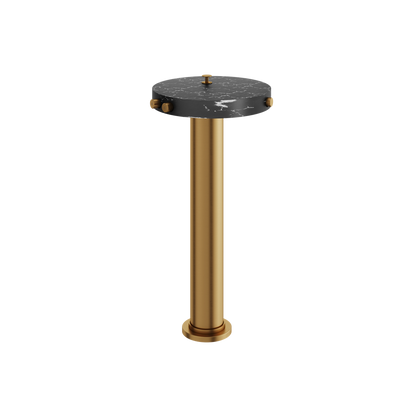 Aquabrass - Marmo Marquina Floormount Tub Filler With Hidden Handshower