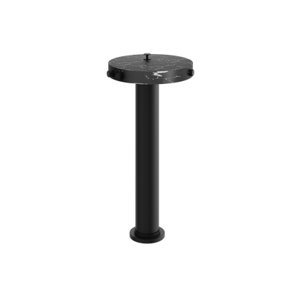 Aquabrass - Marmo Marquina Floormount Tub Filler With Hidden Handshower