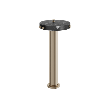 Aquabrass - Marmo Marquina Floormount Tub Filler With Hidden Handshower