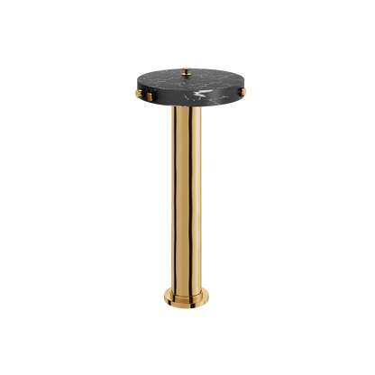 Aquabrass - Marmo Marquina Floormount Tub Filler With Hidden Handshower