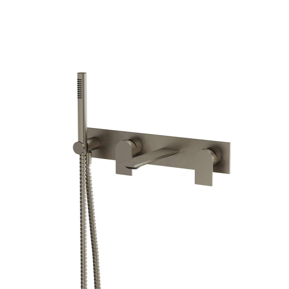 Aquabrass - Alpha  Wall Tub Filler W/Hs-Trim