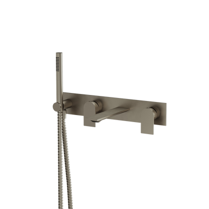 Aquabrass - Alpha  Wall Tub Filler W/Hs-Trim