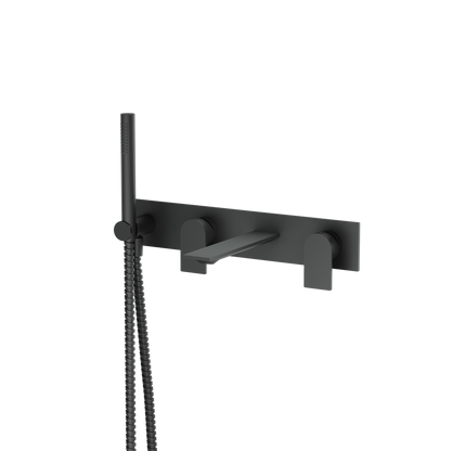 Aquabrass - Alpha  Wall Tub Filler W/Hs-Trim