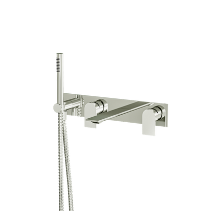 Aquabrass - Alpha  Wall Tub Filler W/Hs-Trim