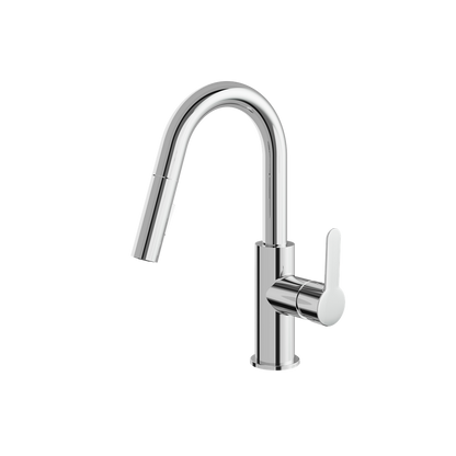 Aquabrass - Barley Prep Pull-Down Dual Stream Kitchen Faucet