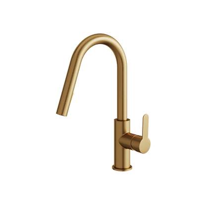 Aquabrass - Barley Pull-Down Dual Stream Kitchen Faucet