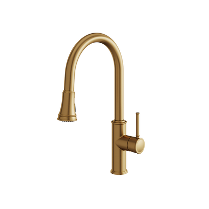 Aquabrass - Margherita Pull-Down Dual Stream Kitchen Faucet