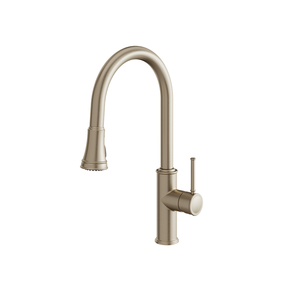 Aquabrass - Margherita Pull-Down Dual Stream Kitchen Faucet