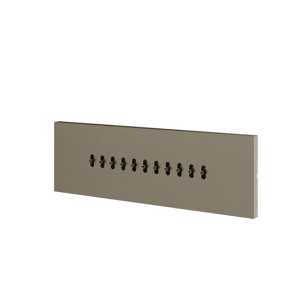 Aquabrass - Square Flush Mount Wavy Body Jet