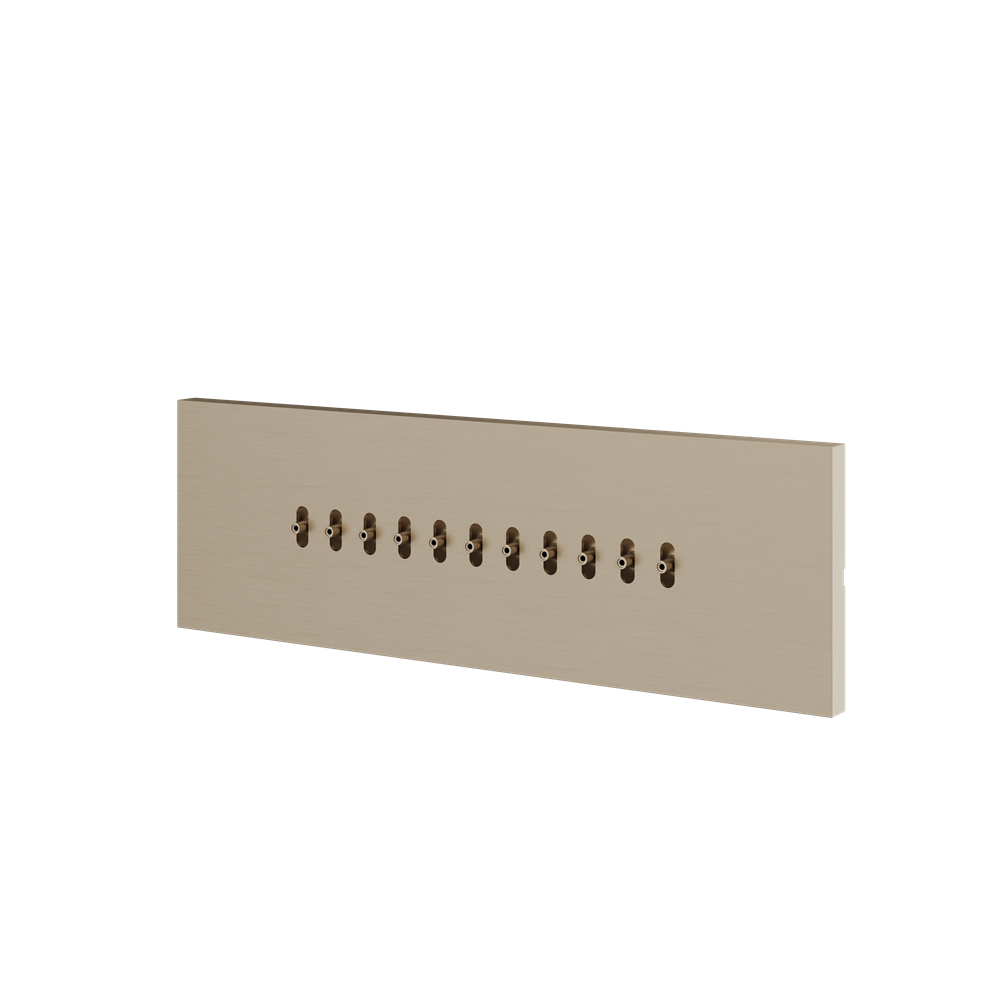 Aquabrass - Square Flush Mount Wavy Body Jet