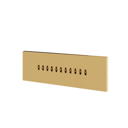 Aquabrass - Square Flush Mount Wavy Body Jet