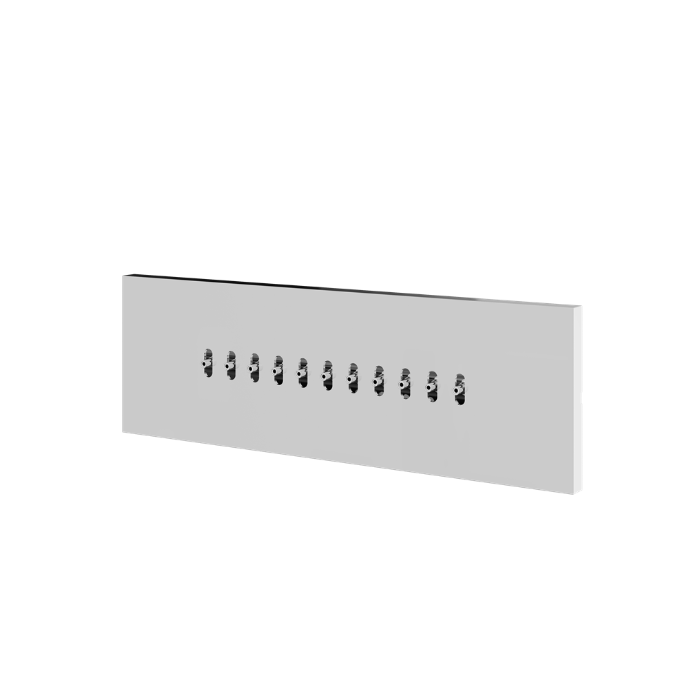 Aquabrass - Square Flush Mount Wavy Body Jet