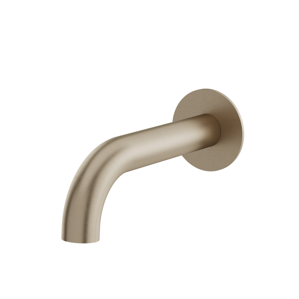 Aquabrass - Tubular Slip-Fit Spout & Round Flange 7 Inch Without Diverter