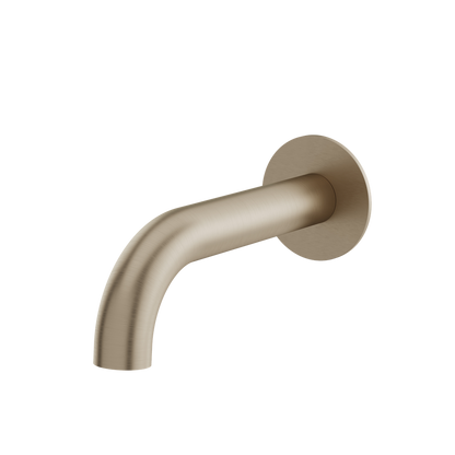Aquabrass - Tubular Slip-Fit Spout & Round Flange 7 Inch Without Diverter