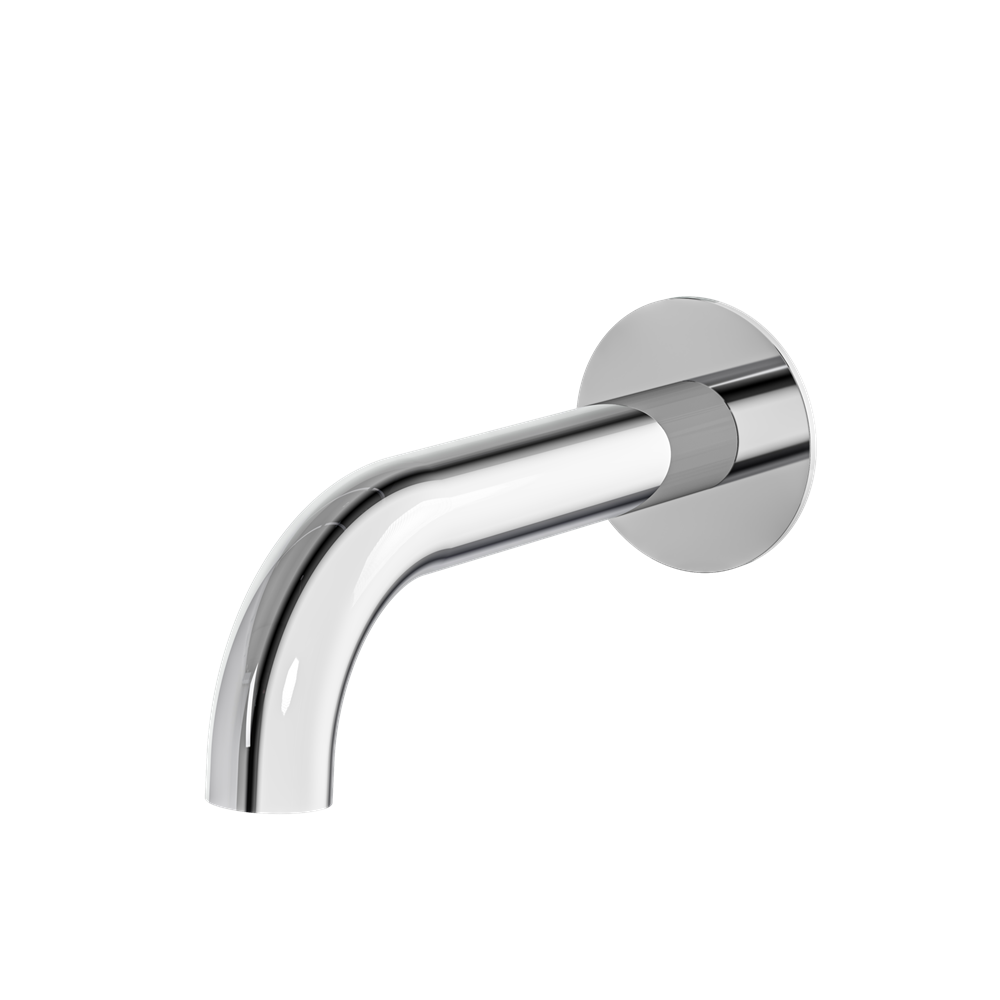Aquabrass - Tubular Slip-Fit Spout & Round Flange 7 Inch Without Diverter