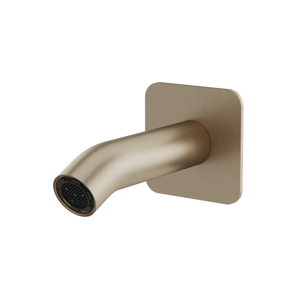 Aquabrass - Round Wallmount Tub Spout 4-3/4 Inch Without Diverter