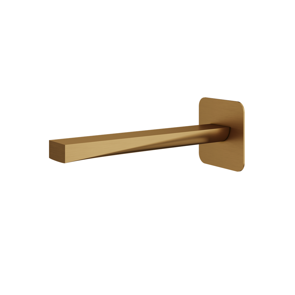 Aquabrass - Chicane Wallmount Tub Spout 9 Inch Without Diverter