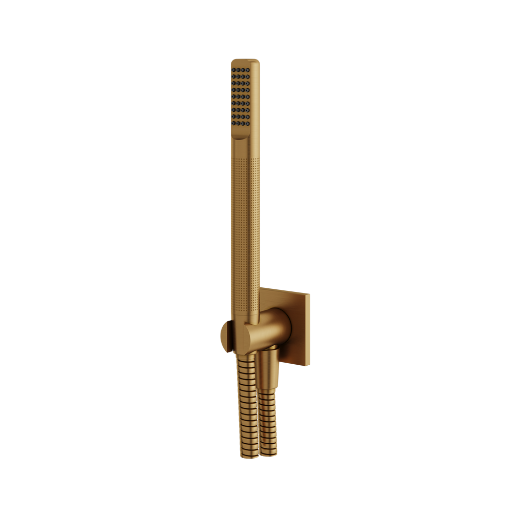 Aquabrass - Square/Round Handshower Set with Square Flange
