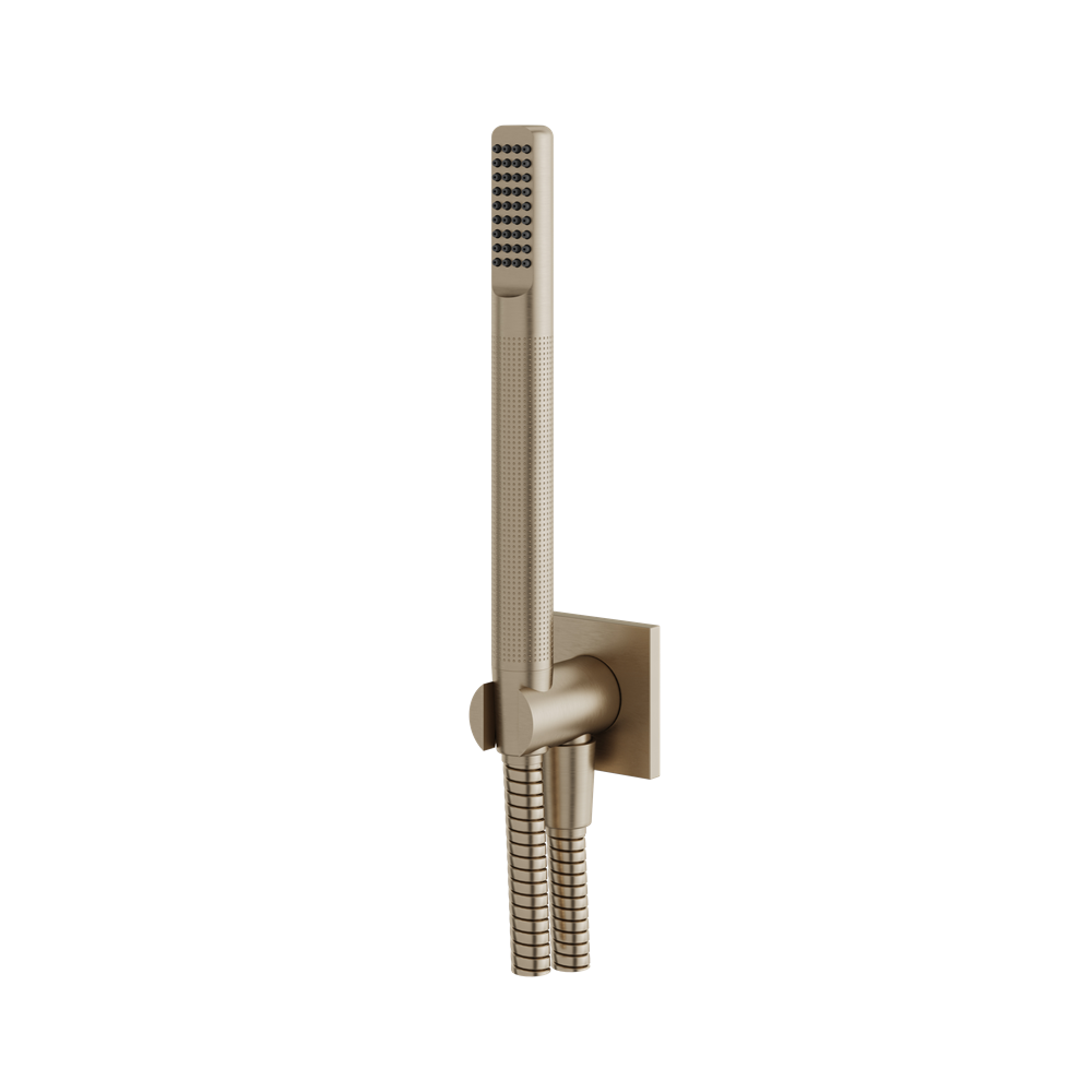 Aquabrass - Square/Round Handshower Set with Square Flange