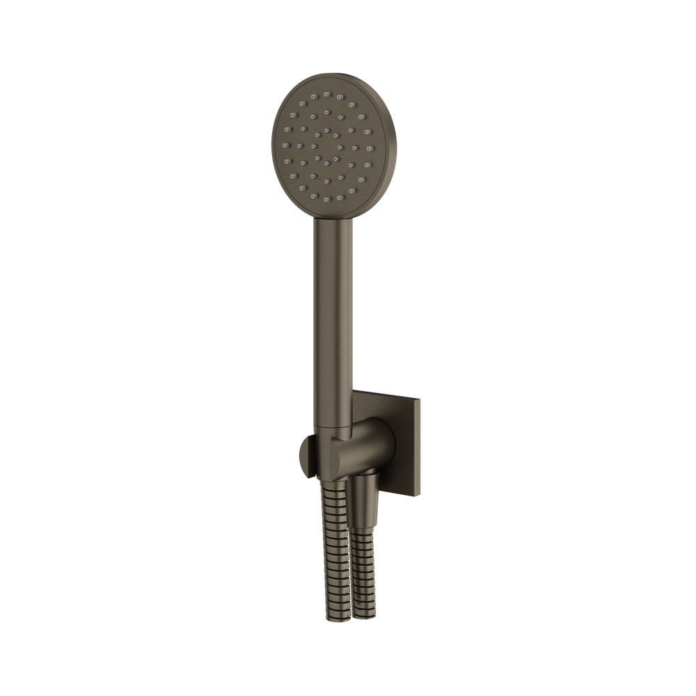 Aquabrass - Square/Round Handshower Set with Square Flanges