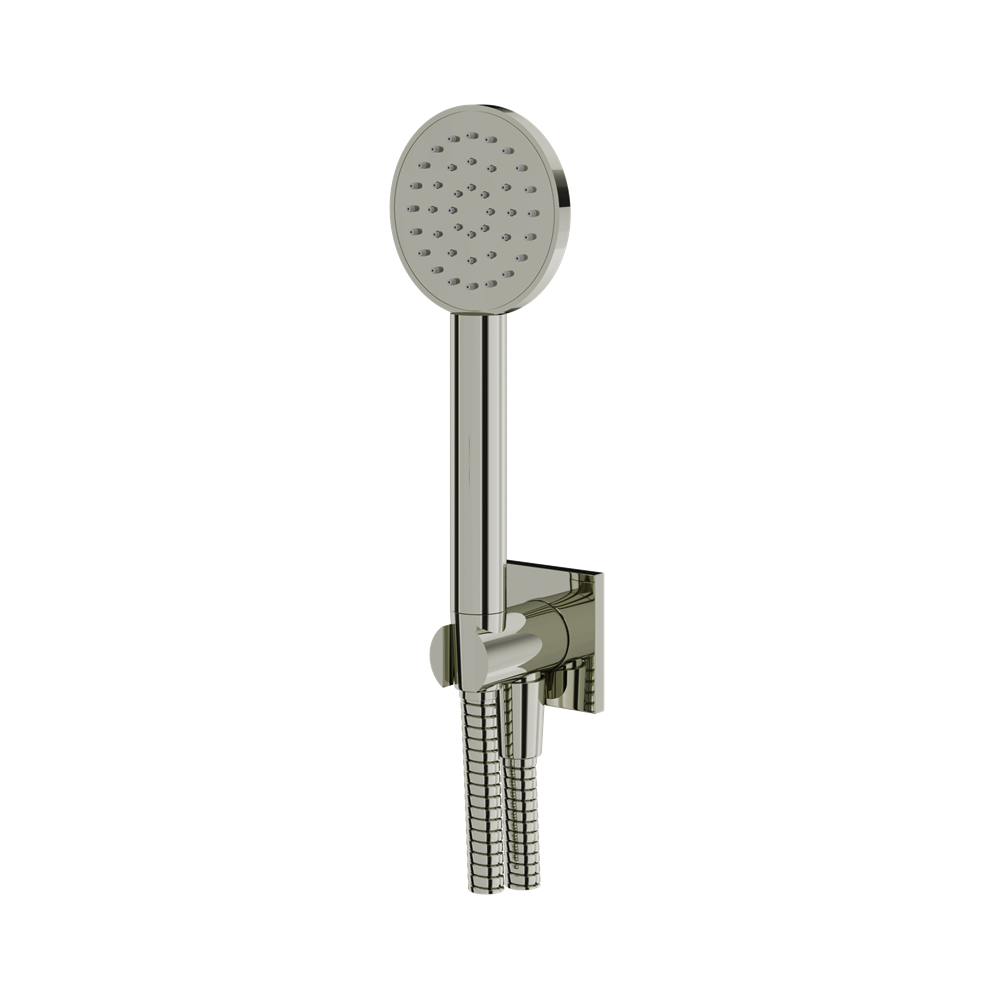 Aquabrass - Square/Round Handshower Set with Square Flanges