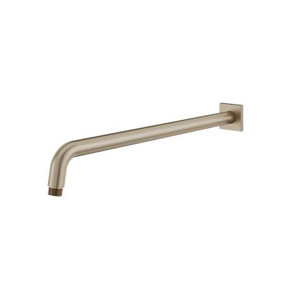 Aquabrass - Round Shower Arm & Square Flange 18 Inch
