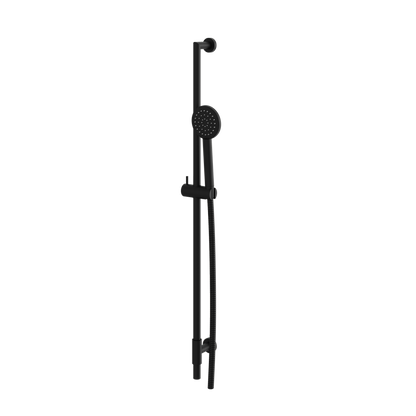 Aquabrass - Complete Round Shower Rail with Round Brass Handshower