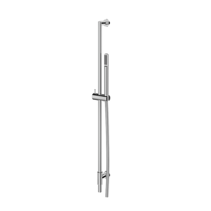 Aquabrass - Complete Round Shower Rail with Tubular Brass Handshower