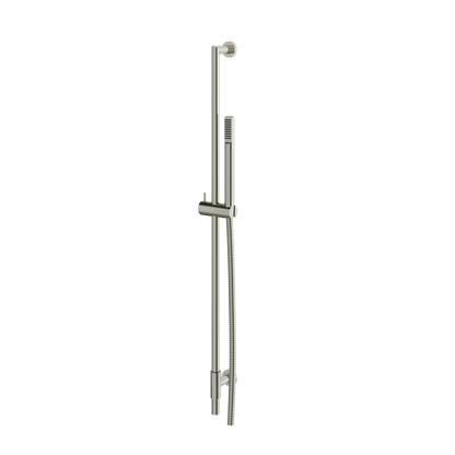 Aquabrass - Complete Round Shower Rail with Tubular Brass Handshower