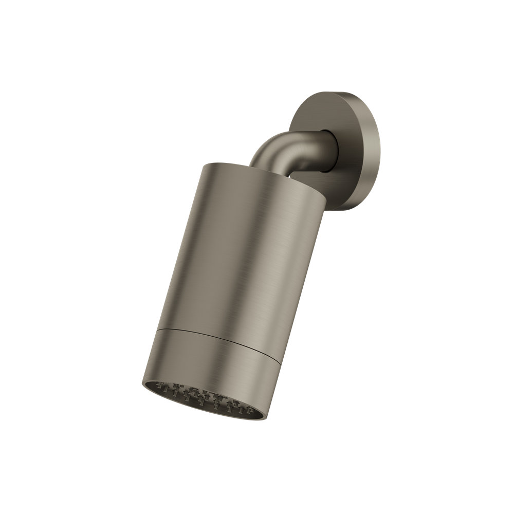 Aquabrass - Rainhead W/Wall Arm-Smooth Ring