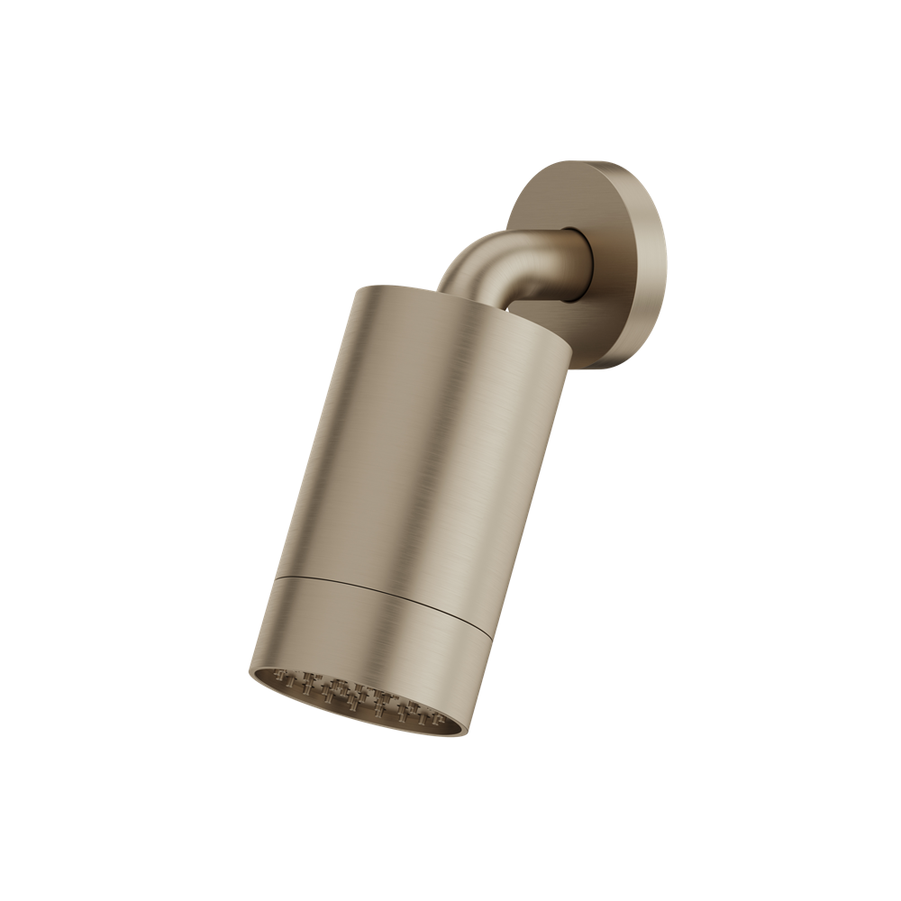 Aquabrass - Rainhead W/Wall Arm-Smooth Ring