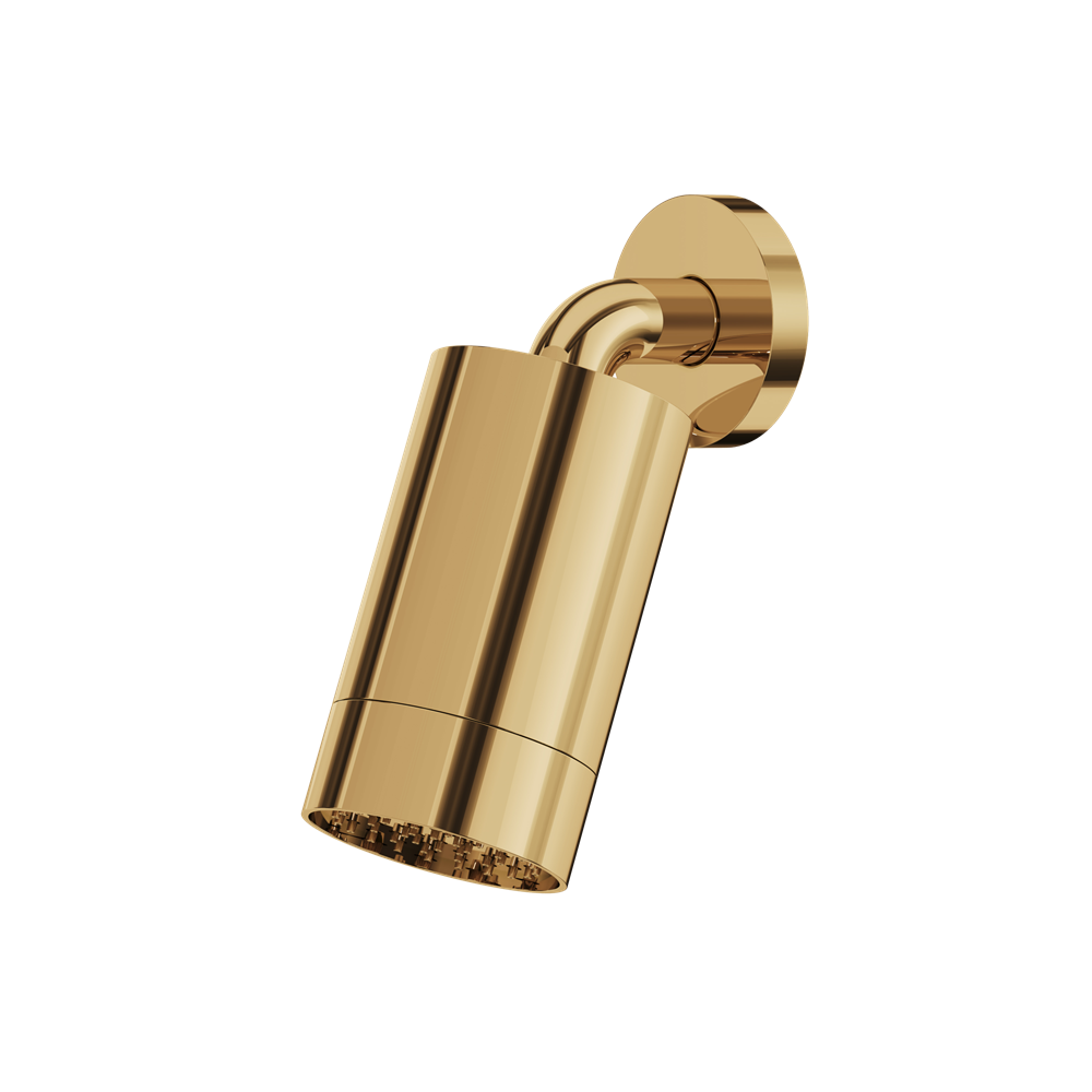 Aquabrass - Rainhead W/Wall Arm-Smooth Ring