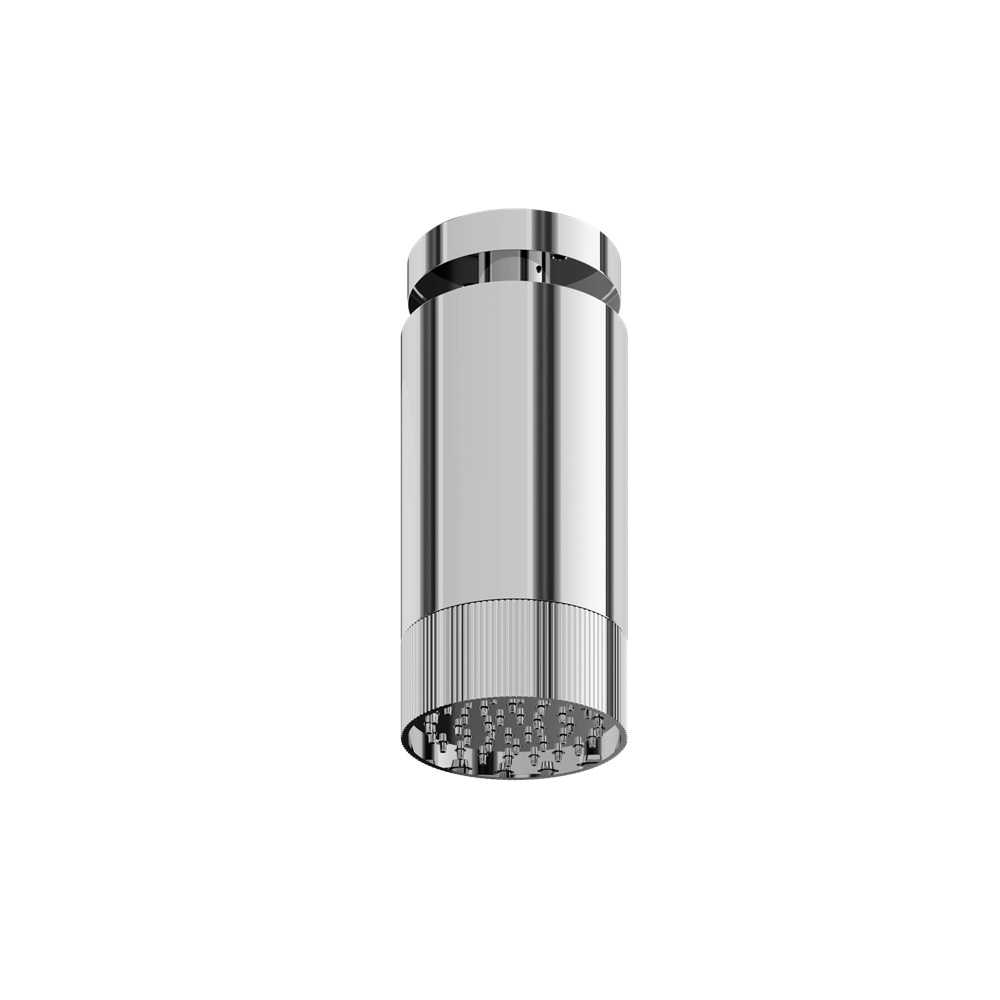 Aquabrass - Rainhead W/Ceiling Arm-Textured Ring